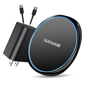 Fast Wireless Charger, 7.5W Qi Certified Charging Pad with PD3.0 Adapter USB ... - Picture 1 of 8
