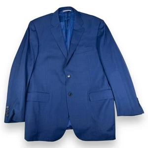 Canali Men's 100% Wool Blue Blazer Suit Jacket Size 46R US - Picture 1 of 10