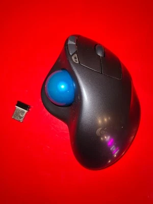 Logitech M570 Wireless Trackball Mouse W/ USB Receiver Tested - Image 1 of 2