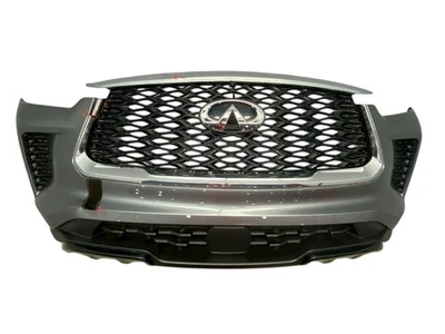 2022-2024 INFINITI QX60 FRONT BUMPER COVER W/ GRILE ASSEMBLY | GRAPHITE *CRACKS* Foto 1 de 4