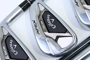 Callaway Apex DCB Irons / 5-PW / Senior Flex UST Mamiya Recoil Dart 65 Shafts - Picture 1 of 7