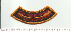 SCOUT BSA OA LODGE 257 AGAMING 2004 WINTER BANQUET ROCKER STRIP PATCH MERGED MN - Picture 1 of 1