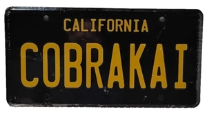 NOVELTY COBRA KAI CALIFORNIA LICENSE PLATE - Imagen 1 de 3