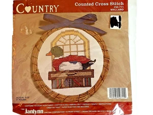 MALLARD Country Counted Cross Stitch Kit 50-711 by Janlynn NOS 1986 - Picture 1 of 6