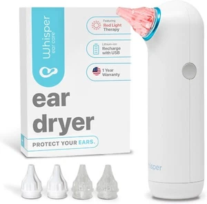 Doctor Recommended Ear Dryer with Red Light Therapy – Palm-Sized Convenience - Picture 1 of 9