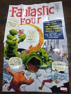 Fantastic Four #1 1961 🔥 Marvel Comics Facsimile LCS 2024 Promo Poster 24 x 36" - Picture 1 of 3