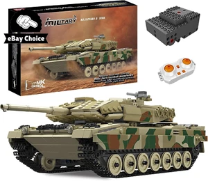 Leopard 2 Tank Remote Control Building Blocks STEM Toy Boys Adults 1091 PCS - Picture 1 of 12