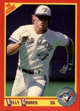 1990 Score Toronto Blue Jays Baseball Card #425 Kelly Gruber