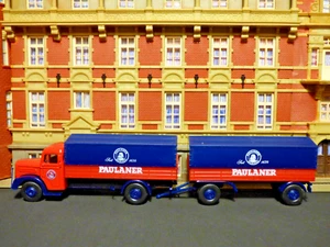 Rarität,1:87,MAN F8 LH Nostalgie HZ, Paulaner, Oktoberfest-Bier ,Nr.008,Sammlung - Bild 1 von 6