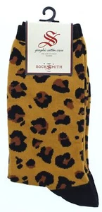 Socksmith Women's Graphic Cotton Crew Socks (Leopard Print) - Picture 1 of 2