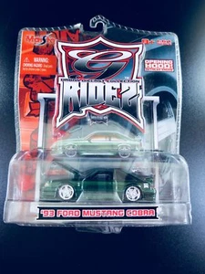 RARE Open Hood Version Maisto G Ridez 93 SVT Ford Mustang Cobra RARE-GREEN 1:64 - Picture 1 of 4