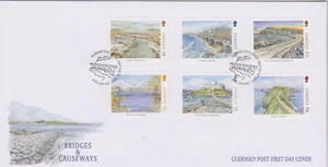 GB - GUERNSEY 2018 Bridges & Causeways SG 1726-1731 FDC CASTLES TOURISM - Picture 1 of 1