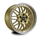 To Suit MAZDA RX8 WHEELS PACKAGE: 18x8.5 18x9.5 Simmons OM-1 Gold and Goodyea...