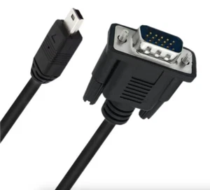 Mini 5Pin Male to VGA 15Pin Male For Mobile/EVD/DVD - Picture 1 of 5