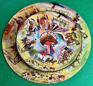 Vintage 1960's Springbok HORSES 20.25" Round Puzzle #2022 1968 Complete EUC! - Picture 1 of 1