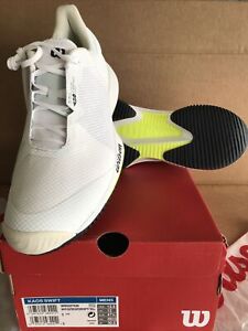 New Wilson Kaos Swift Men's Tennis Shoes size 12.5 (outer/glory/white) WRS327520