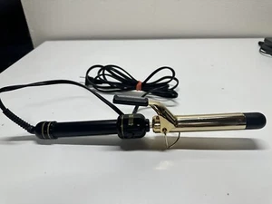 Hot Tools Pro Signature Series Gold 1-1/4" Curling Iron Wand Loose Curls Beach - Picture 1 of 2