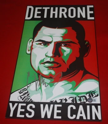 UFC MMA CHAMP CAIN VELASQUEZ Signed 10X13.5 Poster Beckett COA BL20713 - Image 1 of 3