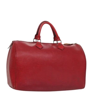 LOUIS VUITTON Epi Speedy 35 Hand Bag Castilian Red M42997 LV Auth 101720 - Picture 1 of 23