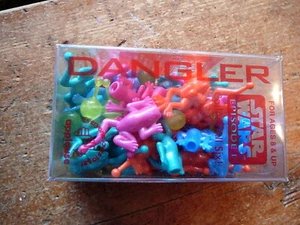 STAR WARS DANGLERS EPISODE I - PLASTIC BOX of FROGS & BUBBLES - EUC - Picture 1 of 4