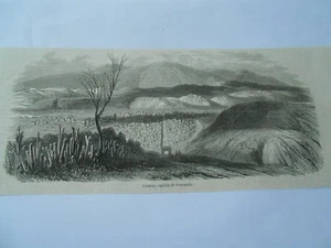 Gravure 1856 - Caracas capitale du Vénezuela - Picture 1 of 1