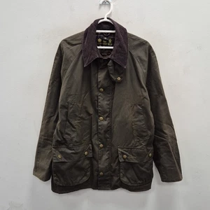 Barbour Ashby Wax Waterproof Brown Tartan Country Rain Jacket Coat Size Medium q - Picture 1 of 10