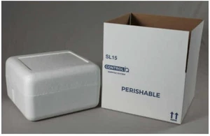 REfoam Insulated Styrofoam shipping cooler container 15.75" × 14.375" × 9.375" - Picture 1 of 5