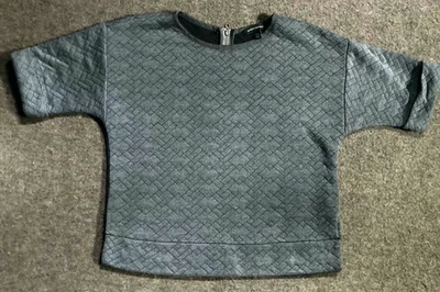 Camisa Banana Republic feminina XS extra pequena 100% linho manga curta acolchoada - Imagem 1 de 4