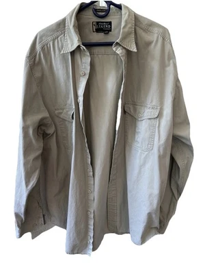 Eddie Bauer Legend Elkhorn Shirt Tan Men’s XL Tall -2 Sm Stains-see Picture - Image 1 of 4