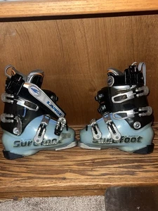 Lange Exclusive 90 schwarz grün Abfahrt Alpin Skischuhe Damengröße 22,5 - Bild 1 von 10