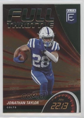 2022 Panini Donruss Elite Full Throttle Green Jonathan Taylor #FT1 - Image 1 of 2
