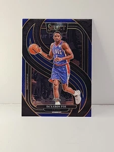 2024-25 Panini Select De'aaron Fox Premier Level Blue - Bild 1 von 2