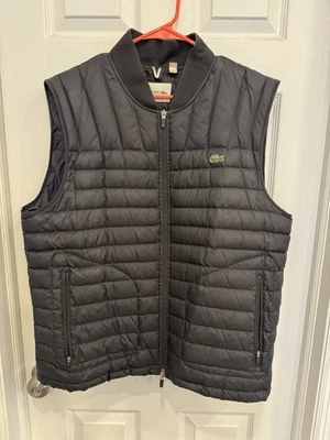 Chaleco acolchado negro ligero Lacoste para hombre talla 3XL FR 58 Foto 1 de 4