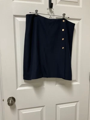 Falda envolvente sintética azul marino Hobbs talla 10 nueva con etiquetas Foto 1 de 4