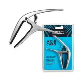 SILVER CAPO AXIS Universal Acoustic & Electric Guitars by Ernie Ball 9601 - Picture 1 of 6