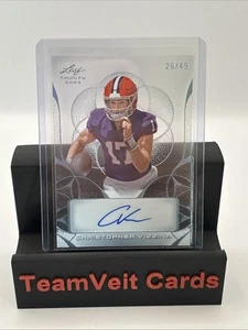 2024 Leaf Trinity Christopher Vizzina Clear Acetate Auto Platinum /49 - Picture 1 of 2