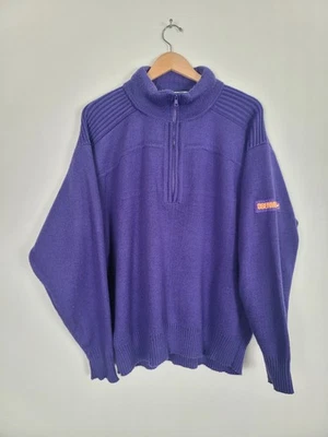 Vintage 80s/90s Obermeyer Ski Sweater 1/4 Zip Apres Ski Wool Blend Men's Size XL - Image 1 of 4