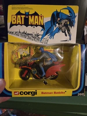 Corgi Batbike Batman #268 1979 With Box And Missles - Image 1 of 4
