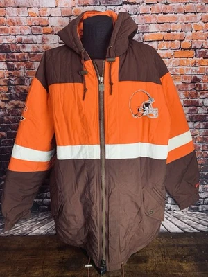 Abrigo Chaqueta Puffer NFL Nuez Moscada Cleveland Browns Años 90 De Colección Para Hombre’s X Grande ¡EXCELENTE ESTADO USADO! Foto 1 de 4