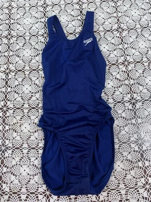 Speedo Womens Swimsuit Size 10/26 Navy White  One Piece - Image 1 of 4
