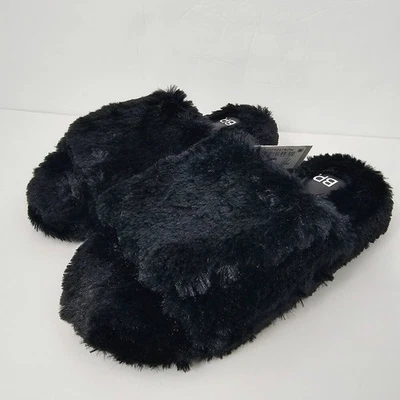 Zapatillas BP Fawn para mujer negras de piel sintética cómodas talla L 9/10 nuevas con etiquetas Foto 1 de 4