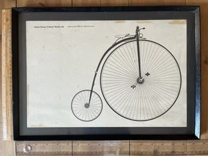Bayless Thomas Ordinary Penny Farthing Bicycle 1879 Print By Alan Osbahr - Picture 1 of 3