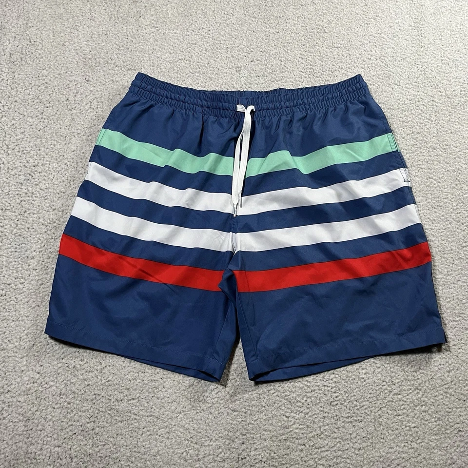 Chubbies Swim Trunks Men XL Stripe Lined 7" Inseam Drawstring Beach Shorts - Image 1 of 4