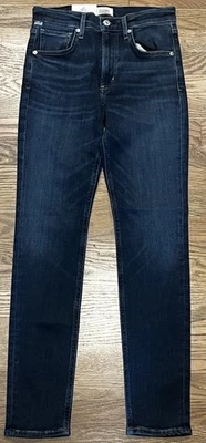 Pantalones de mezclilla Citizens of Humanity Sloane ajustados elásticos azul báltico nuevos con etiquetas talla 25 Foto 1 de 4