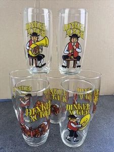 7x Brauerei Dinkelacker Bierglas Glas Bier Sammelglas Volksfest "Musikanten“ RAR - Bild 1 von 8