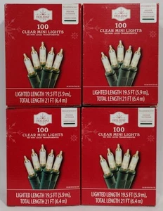 Holiday T 100-Count Clear Incandescent Mini Christmas Lights with Green Wire 21' - Picture 1 of 5
