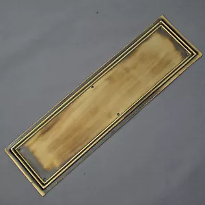 Brass Lincoln Finger Plate - Picture 1 of 3