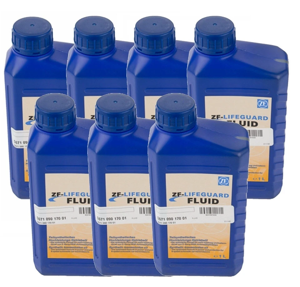 Líquido de transmisión automática ZF 7 litros 7x1L para Audi BMW Land Rover Porsche VW Foto 1 de 1