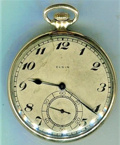 Elgin G.M. Wheeler 17j 6 Adj Taschenuhr 14KGF Gehäuse Grade 452 - Bild 1 von 4