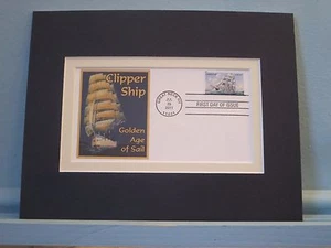 The Clipper Ship of the Golden Age of Sailing y cubierta del primer día de su sello - Imagen 1 de 1